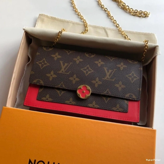 LOUIS VUITTON FLORE WALLET CHAIN 0710